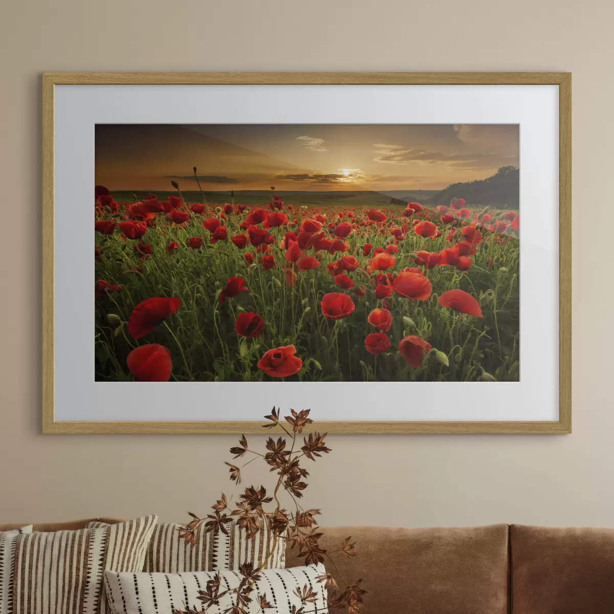 Poster Fleurs et étreinte f05477