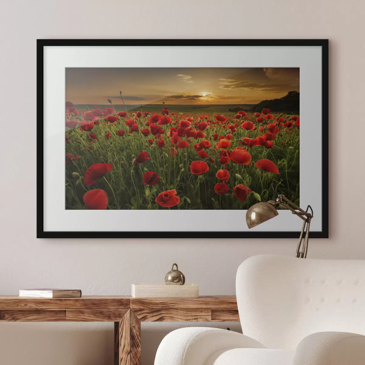 Poster Fleurs et étreinte f05477