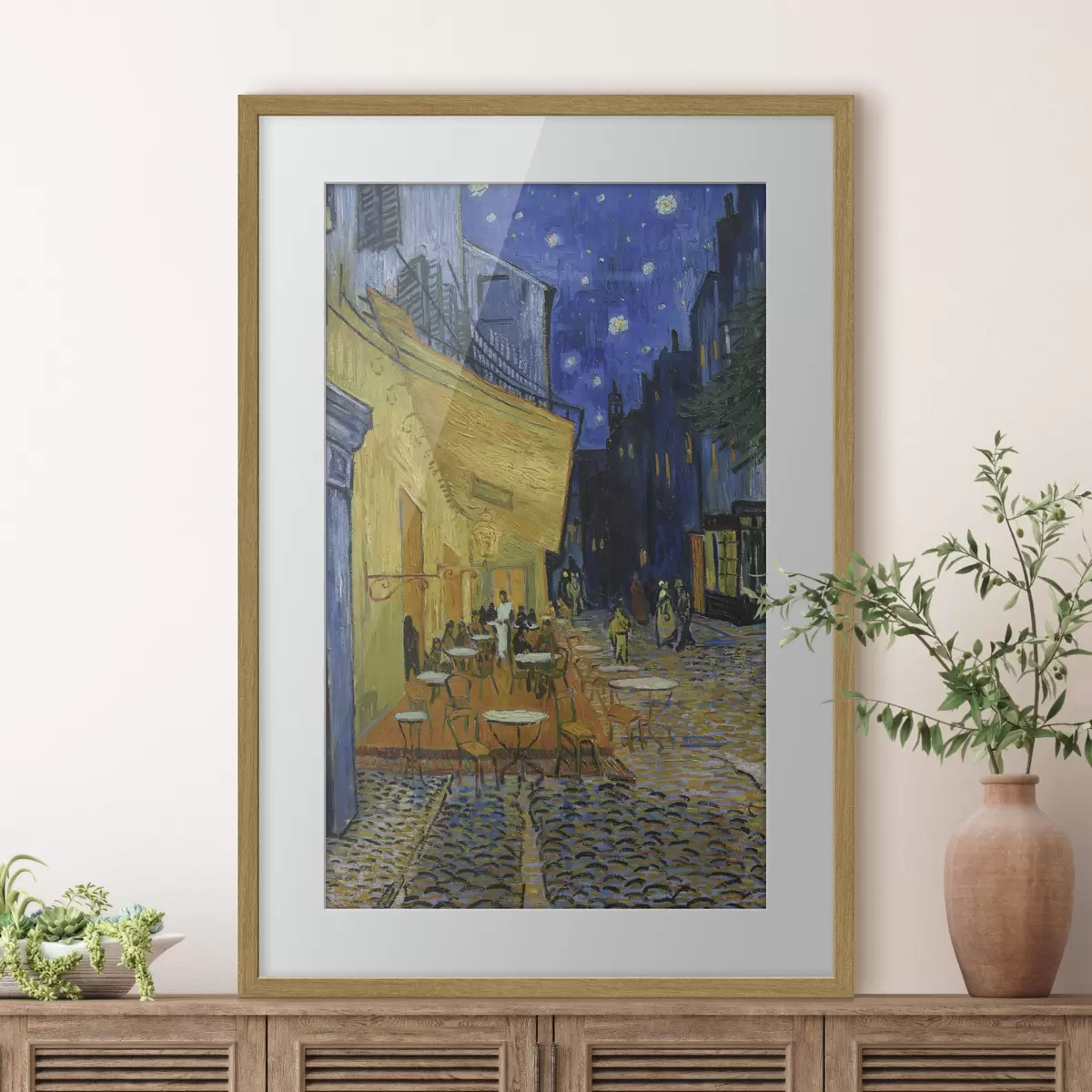 Poster Terrasse d'un café la nuit, Vincent van Gogh f12313