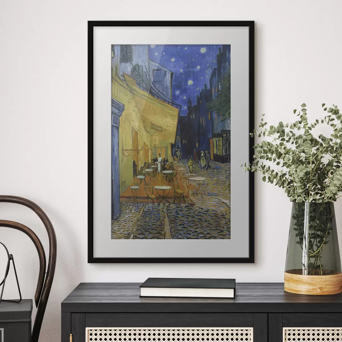 Poster Terrasse d'un café la nuit, Vincent van Gogh f12313