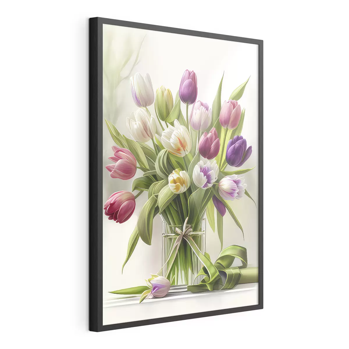 Poster Bouquet de tulipes dans un vase f31219