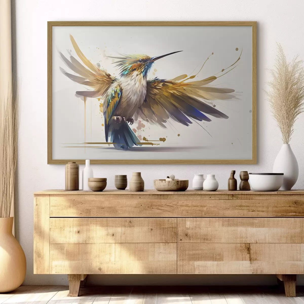 Poster Oiseaux et chaleur f33552