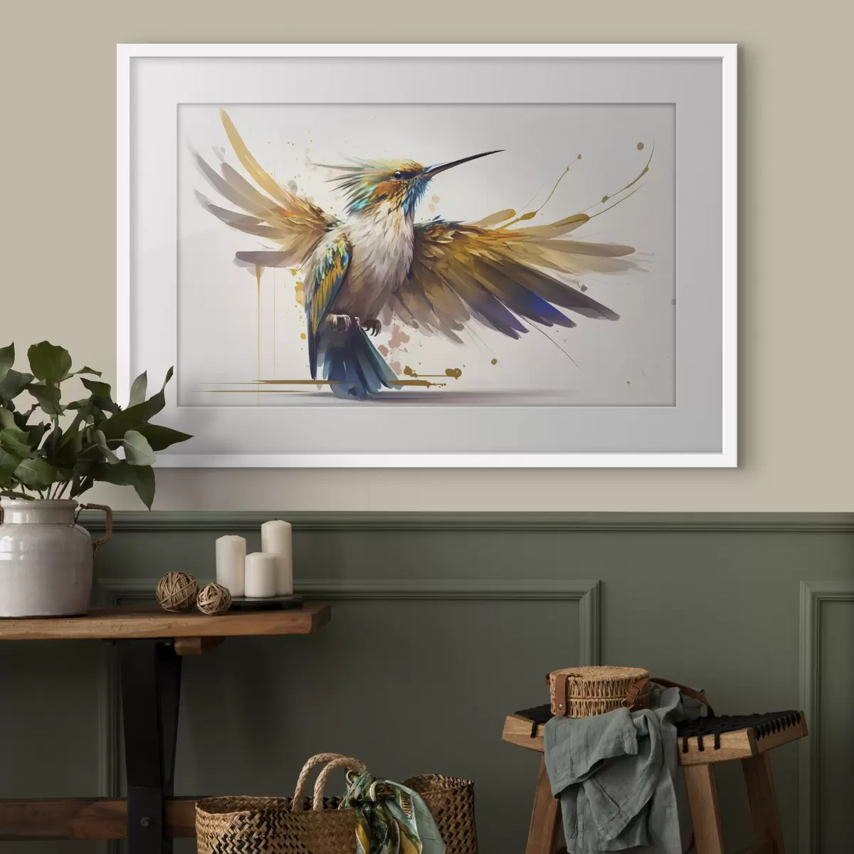 Poster Oiseaux et chaleur f33552