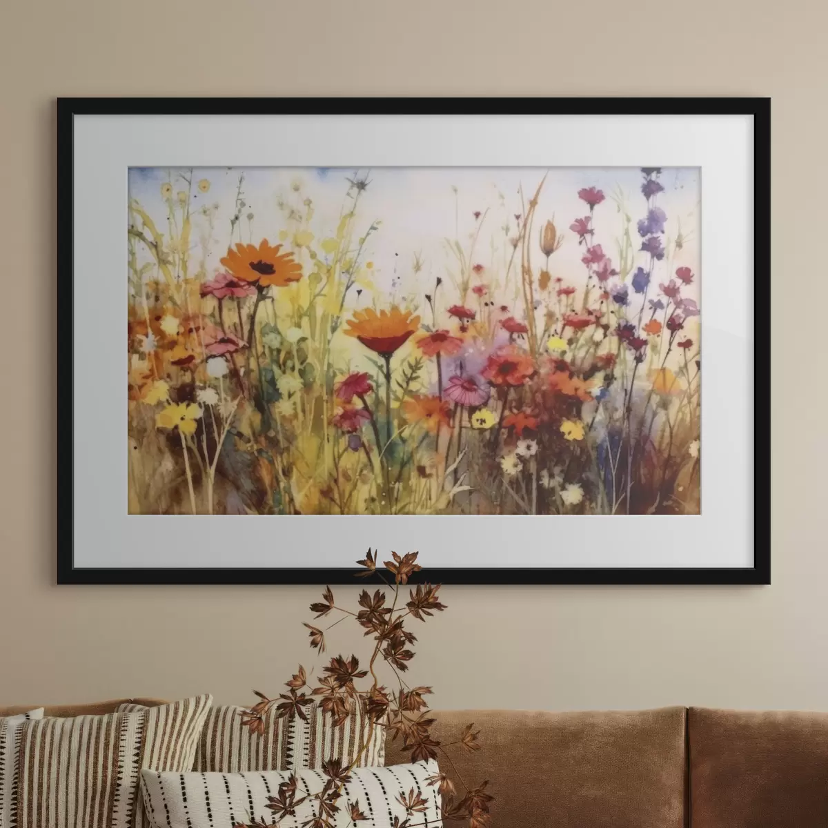 Poster Fleurs et envol f33666