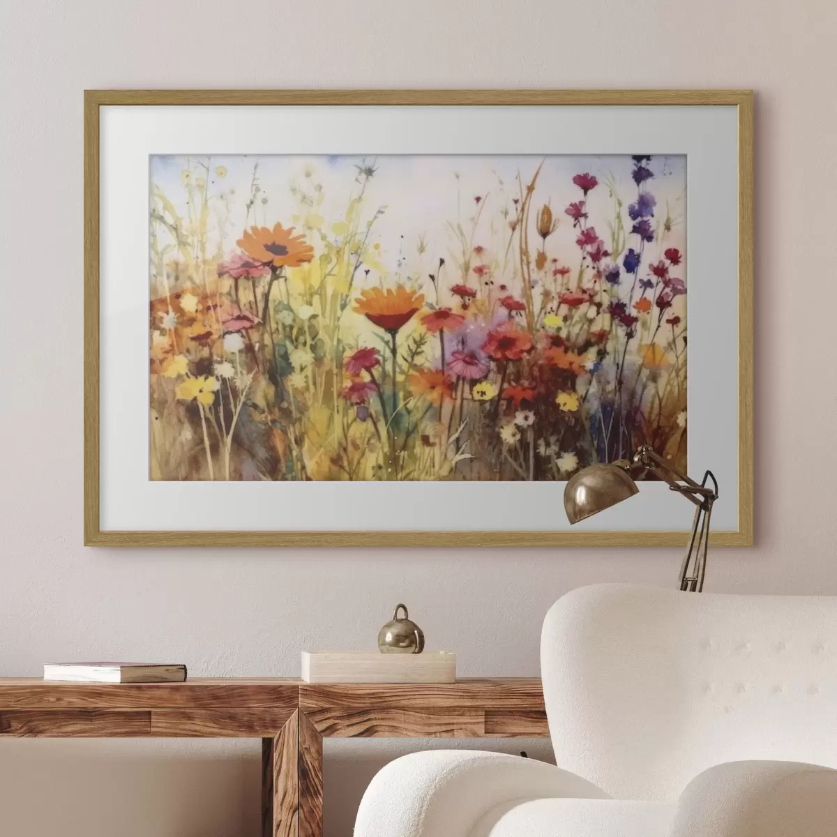Poster Fleurs et envol f33666