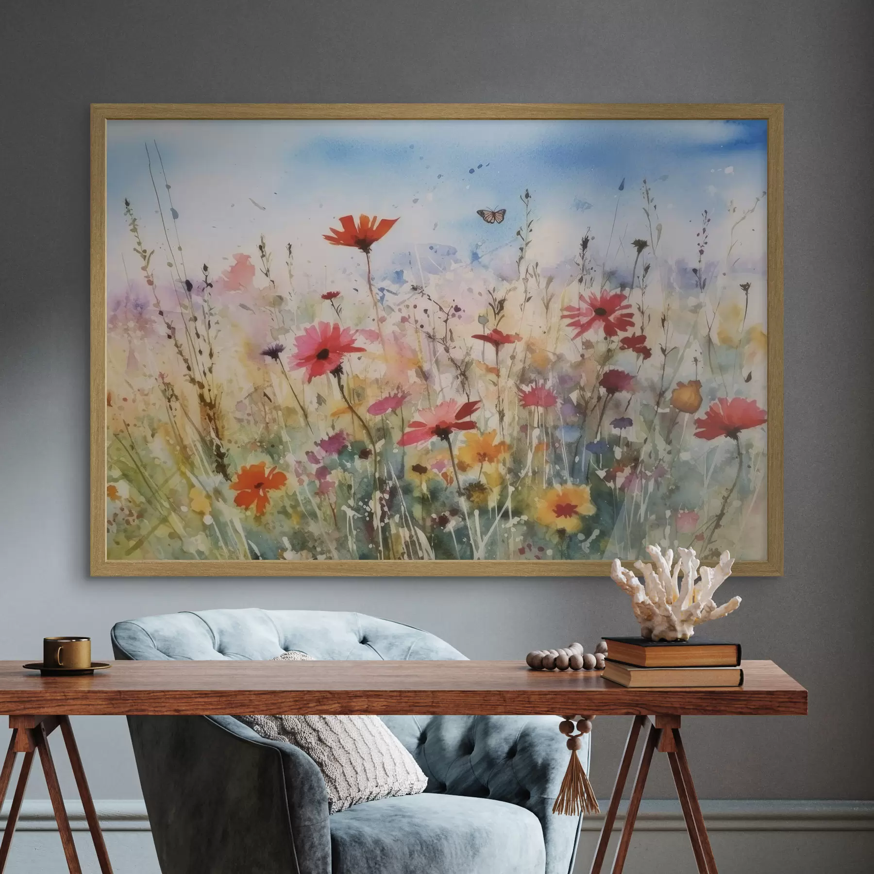 Papier peint Fleurs et promesse f33668