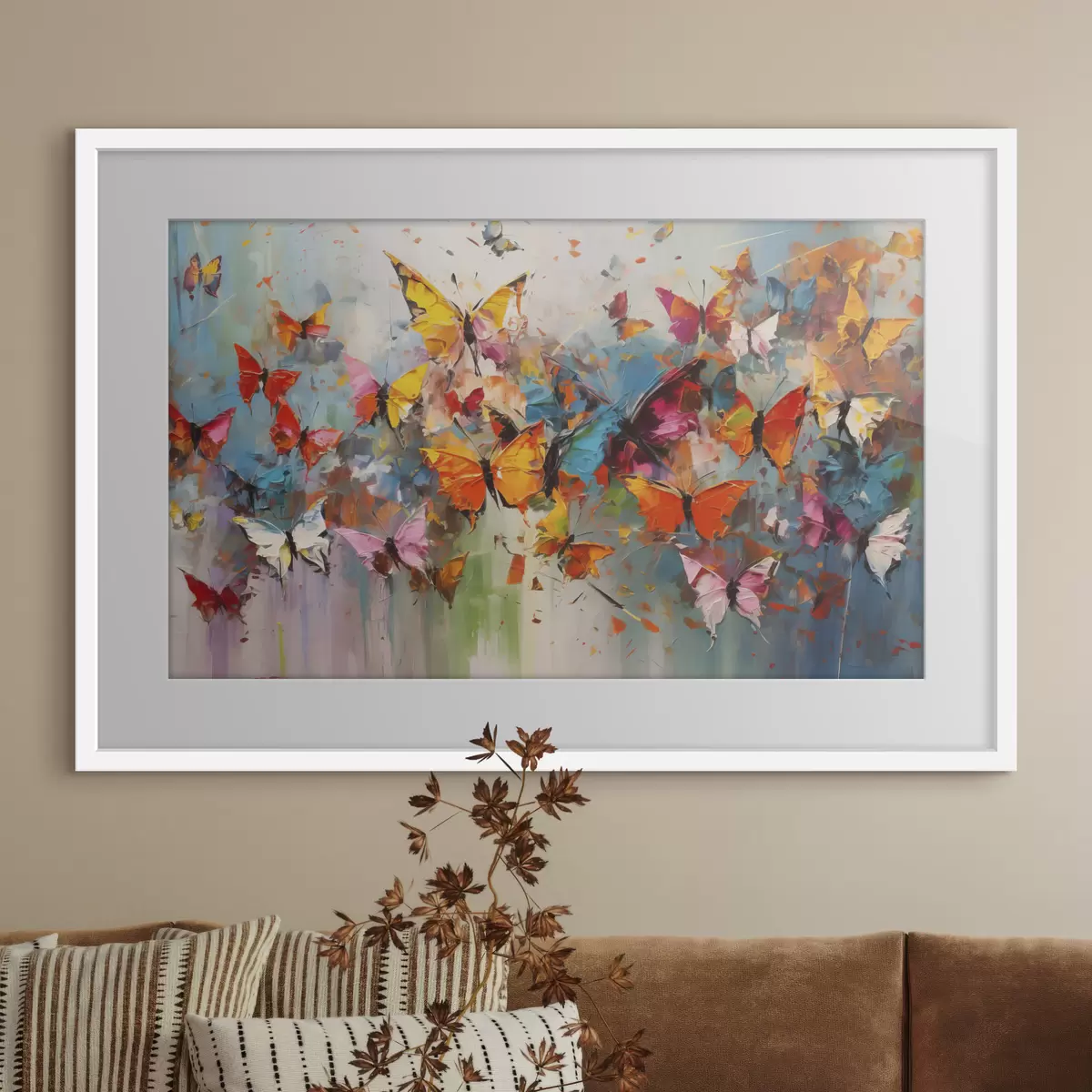 Poster Confettis de papillons f35376