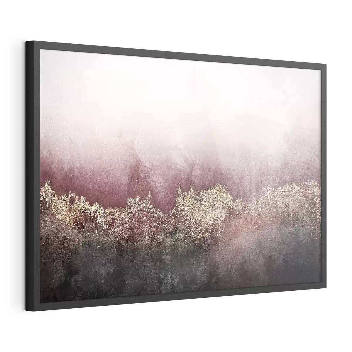 Poster Abstraction dans les tons bordeaux et noir f35844