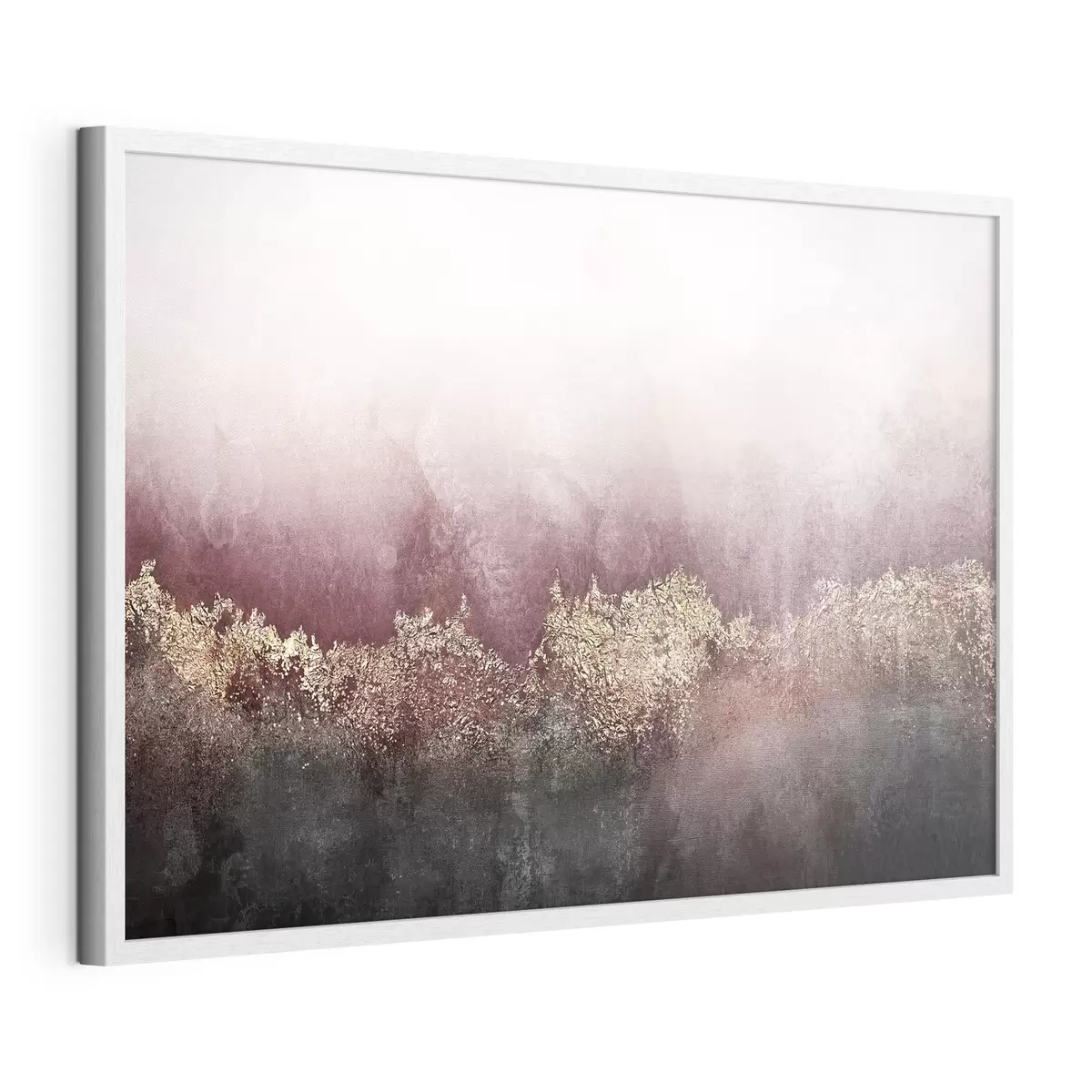Poster Abstraction dans les tons bordeaux et noir f35844
