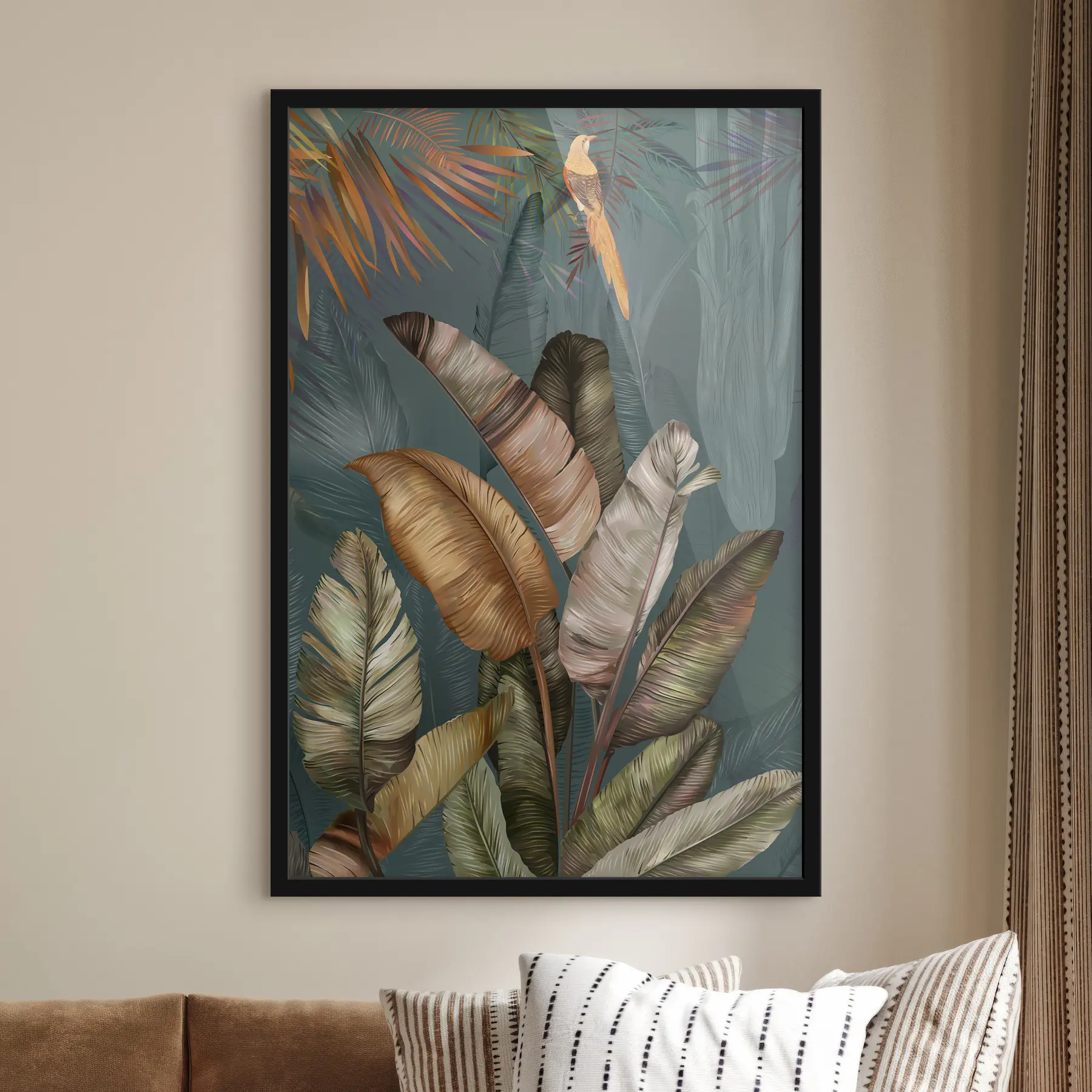 Papier peint Feuilles de bananier sous les tropiques f35860