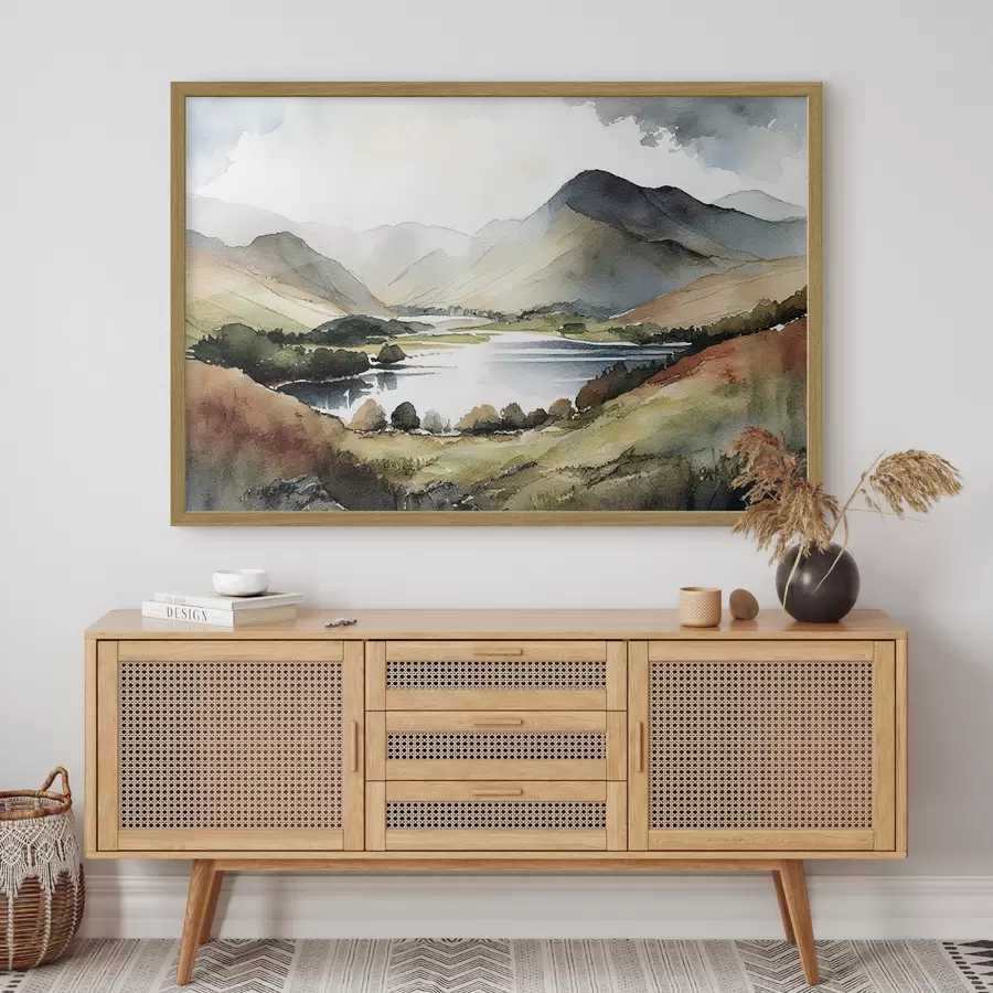 Papier peint Lac dans les montagnes f36018