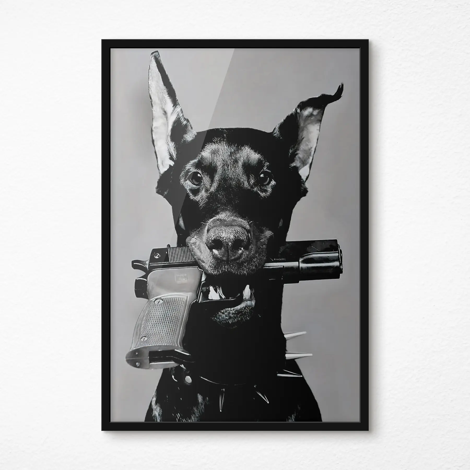 Tableau Portrait d'un doberman topgun f36177