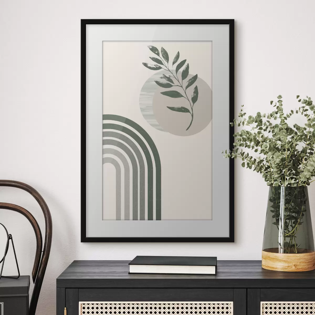 Poster Arche verte et rameau f36176