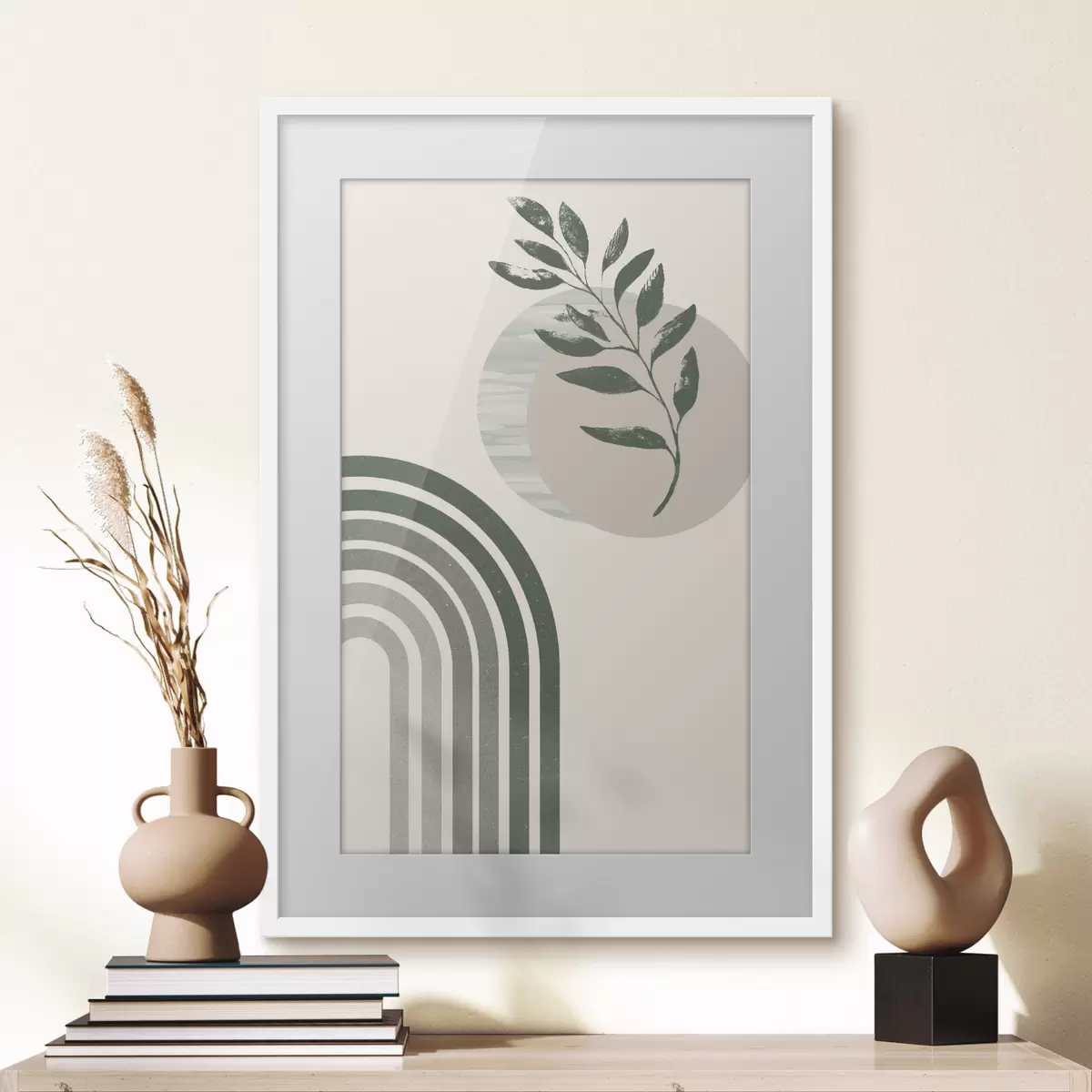 Poster Arche verte et rameau f36176