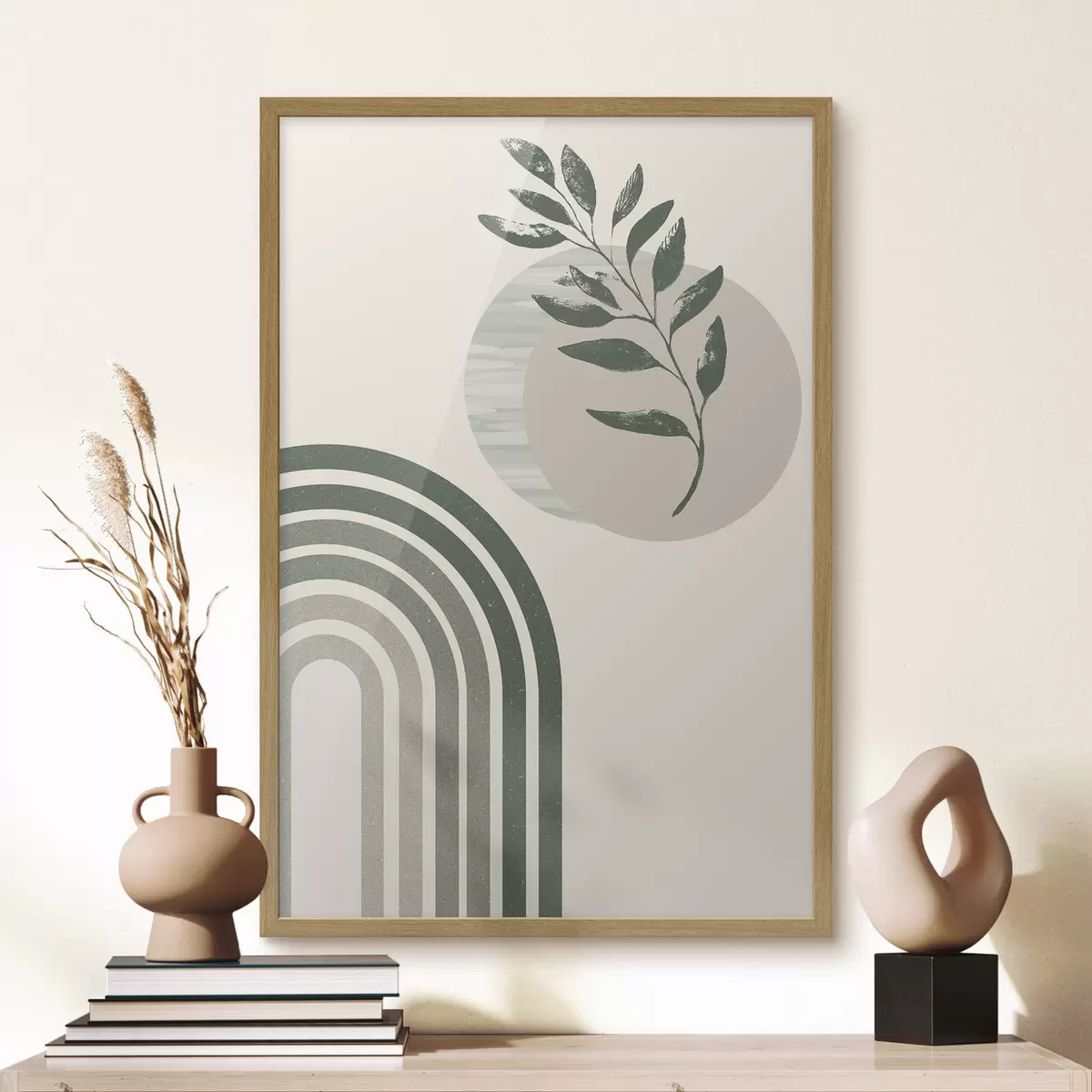 Poster Arche verte et rameau f36176