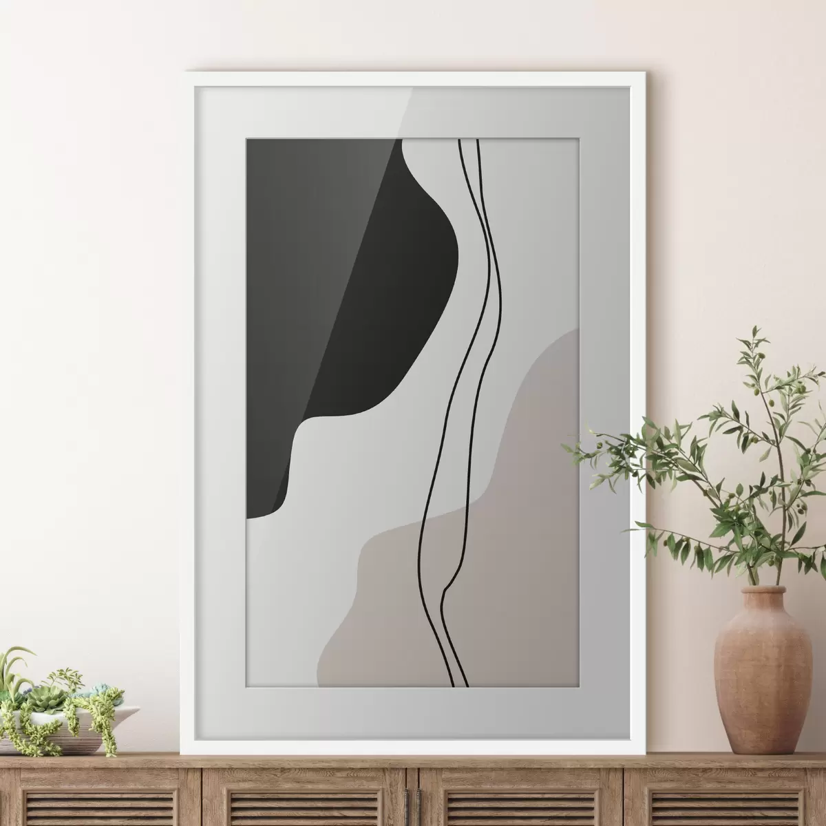 Poster Formes et lignes abstraites f36156
