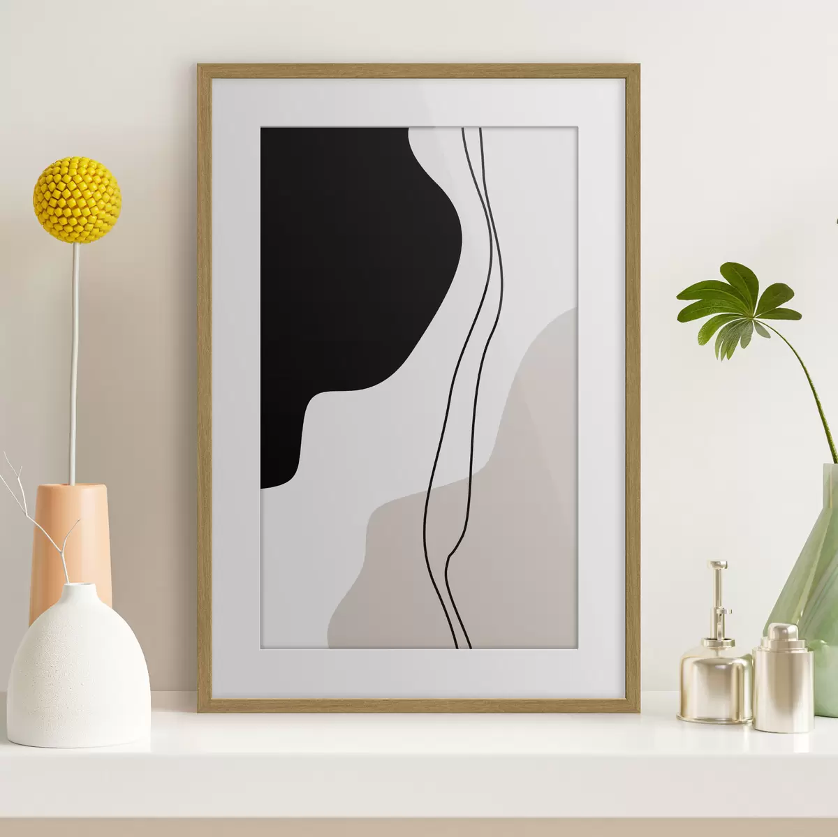 Poster Formes et lignes abstraites f36156
