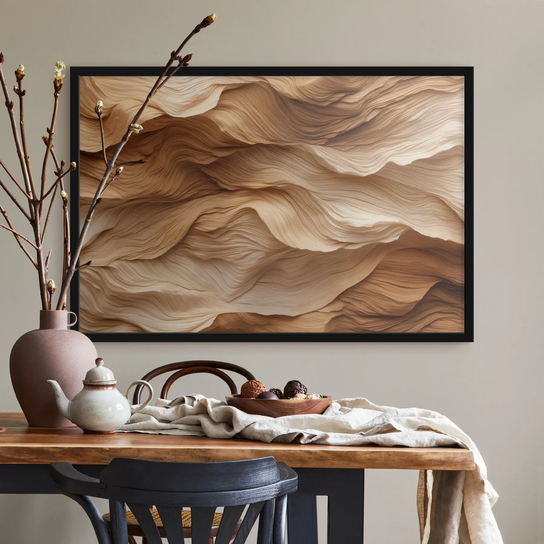 Tableau Vagues naturelles abstraites f36044