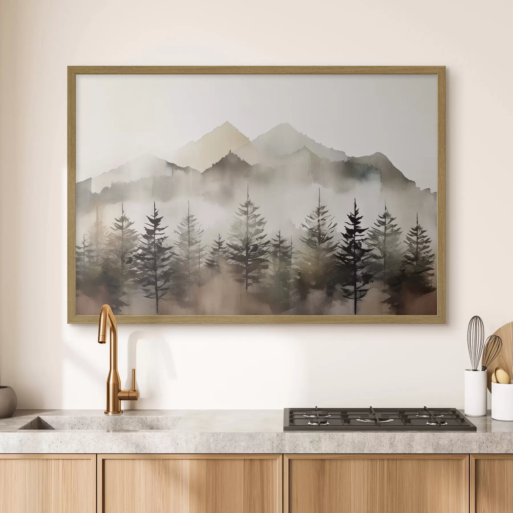 Papier peint Le paysage de la forêt d'automne f36009