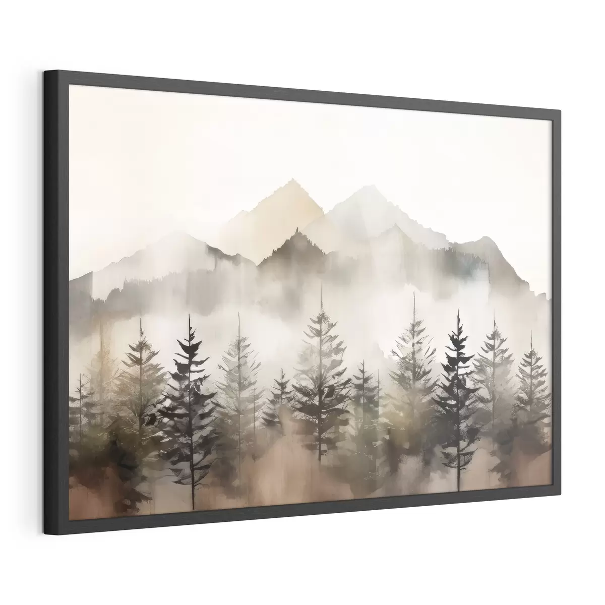 Poster Le paysage de la forêt d'automne f36009