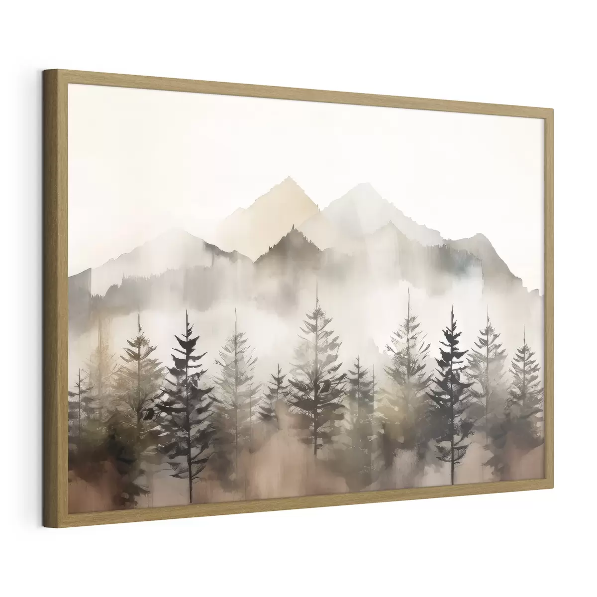 Poster Le paysage de la forêt d'automne f36009