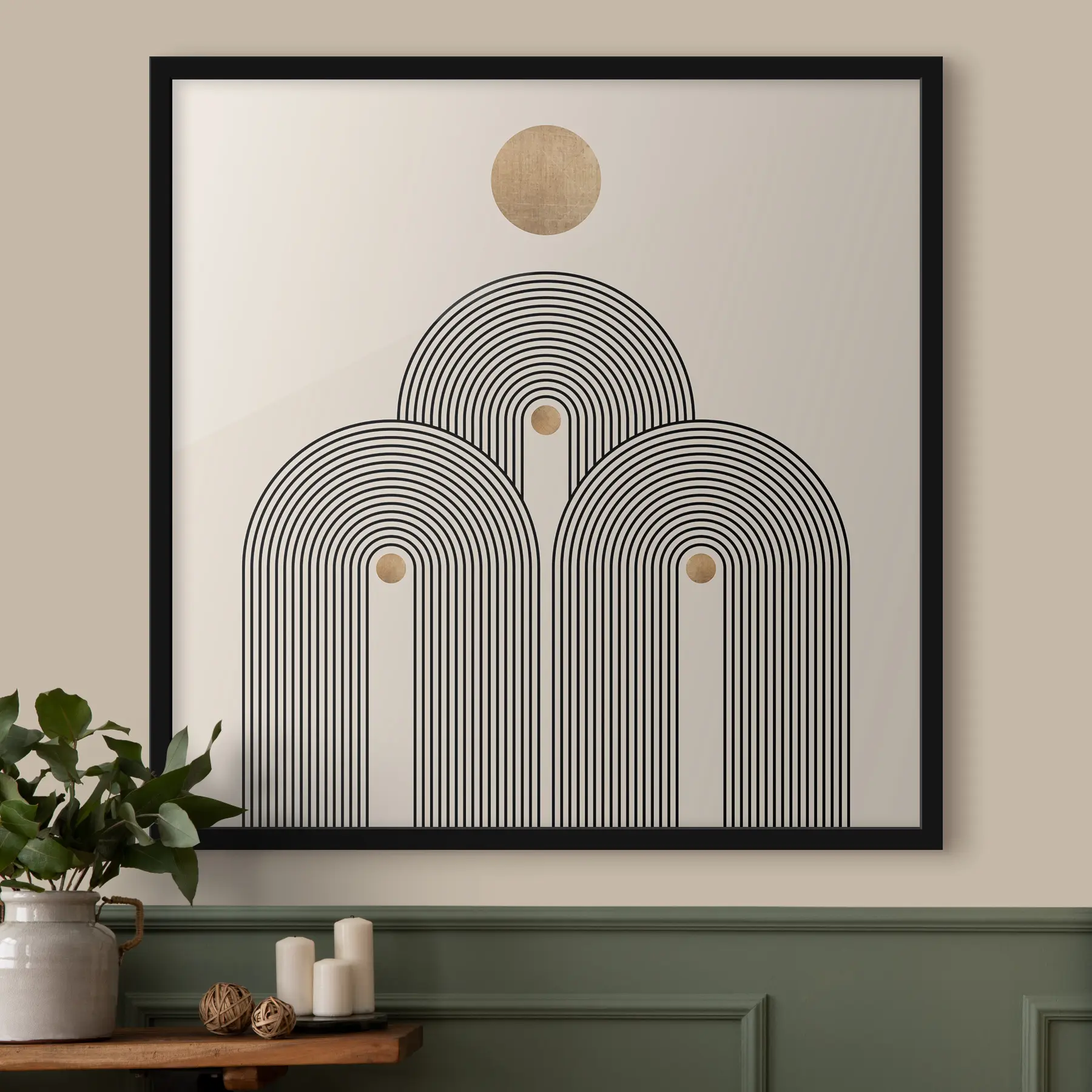 Papier peint Géométrie de style boho f35929