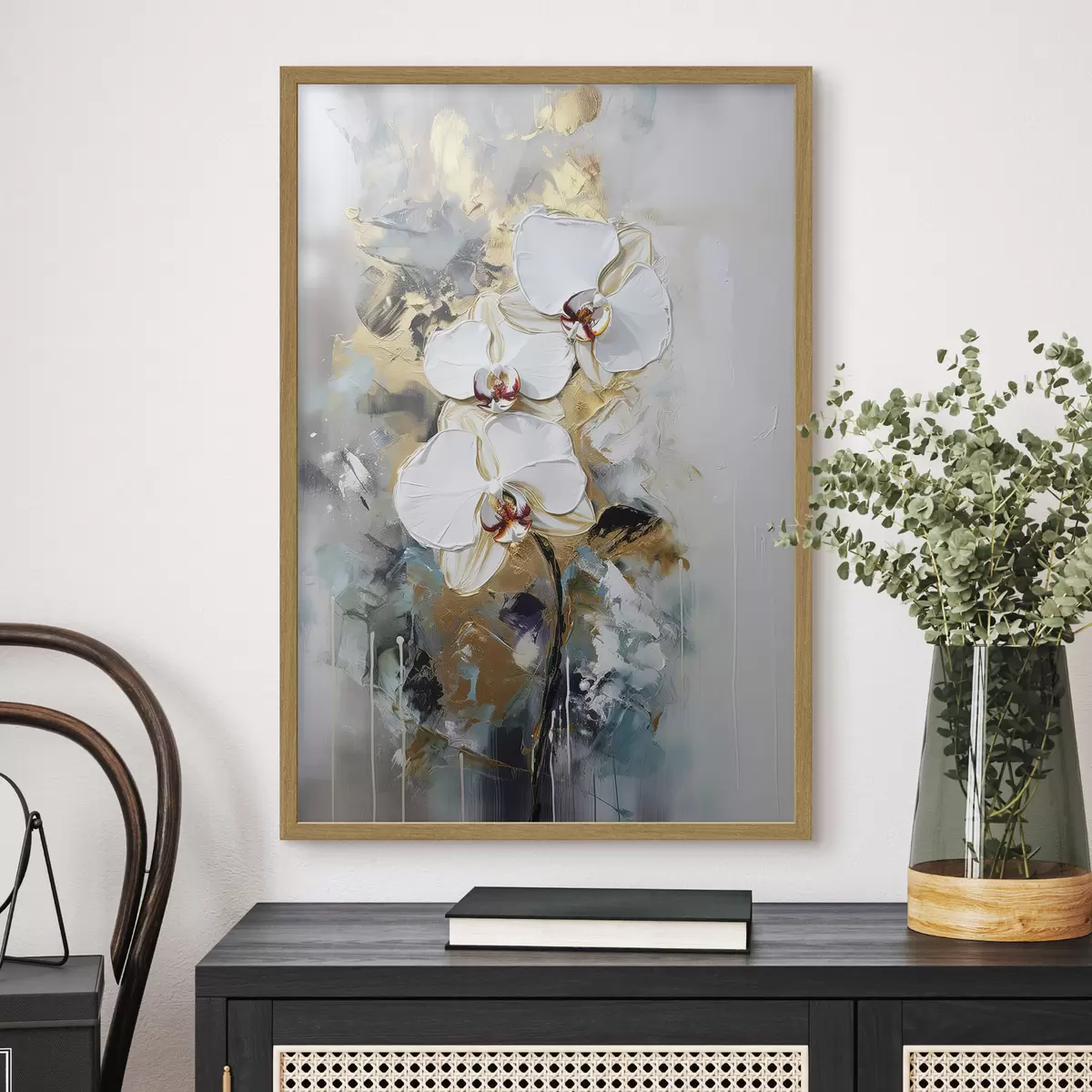 Poster Orchidées en lumière froide f35904