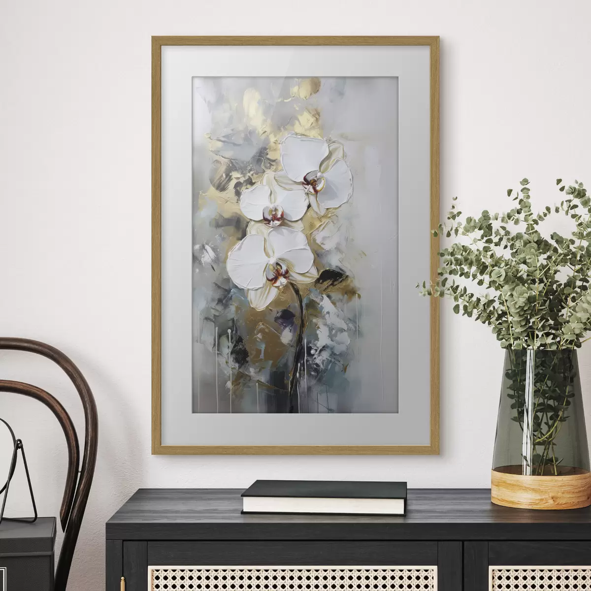 Poster Orchidées en lumière froide f35904