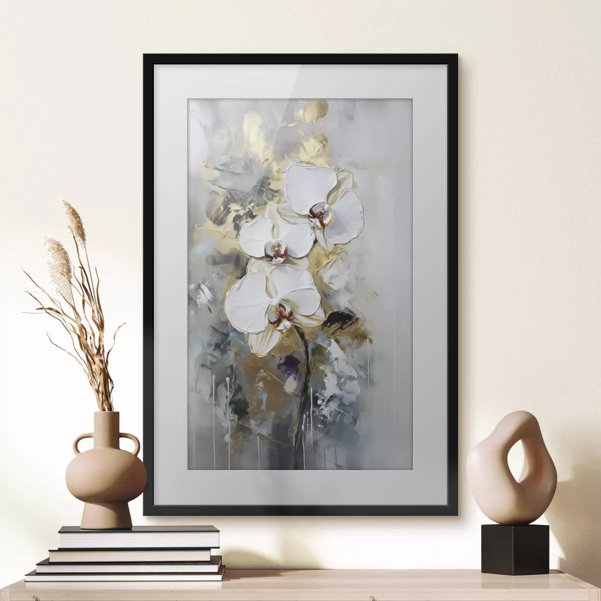 Poster Orchidées en lumière froide f35904