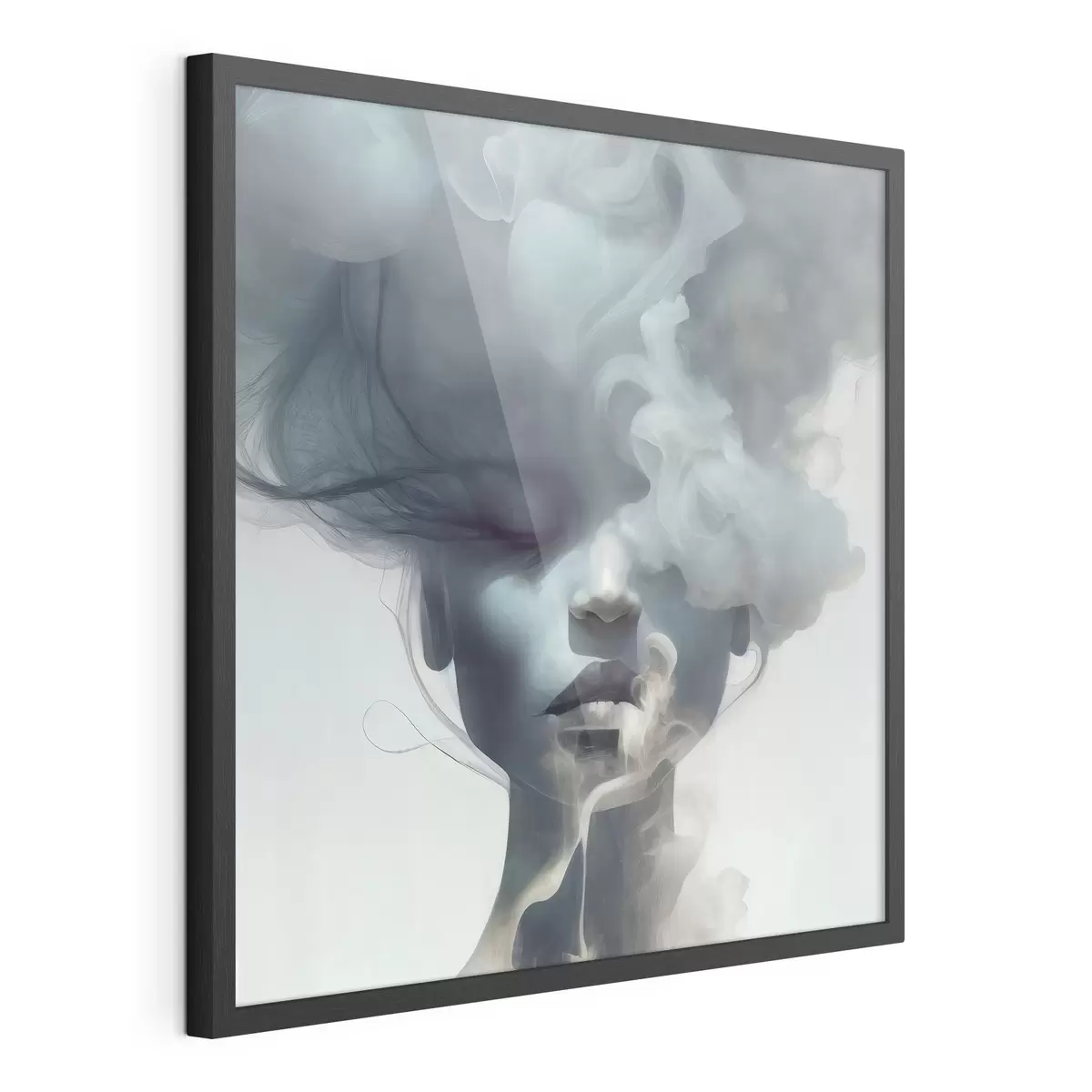 Poster Visage derrière la fumée f35818