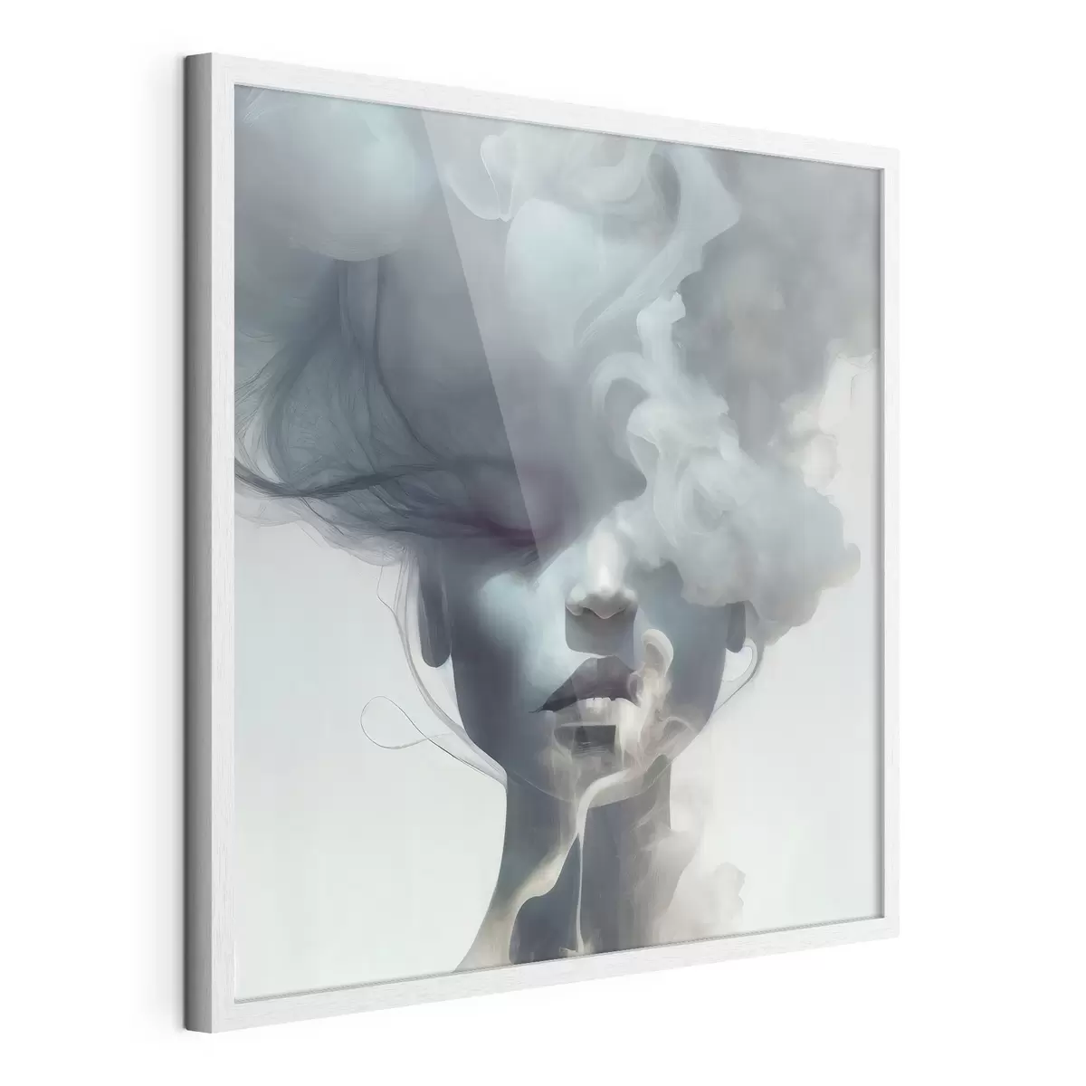 Poster Visage derrière la fumée f35818