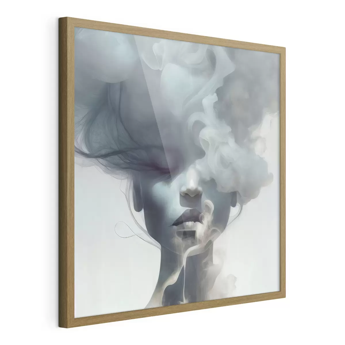 Poster Visage derrière la fumée f35818