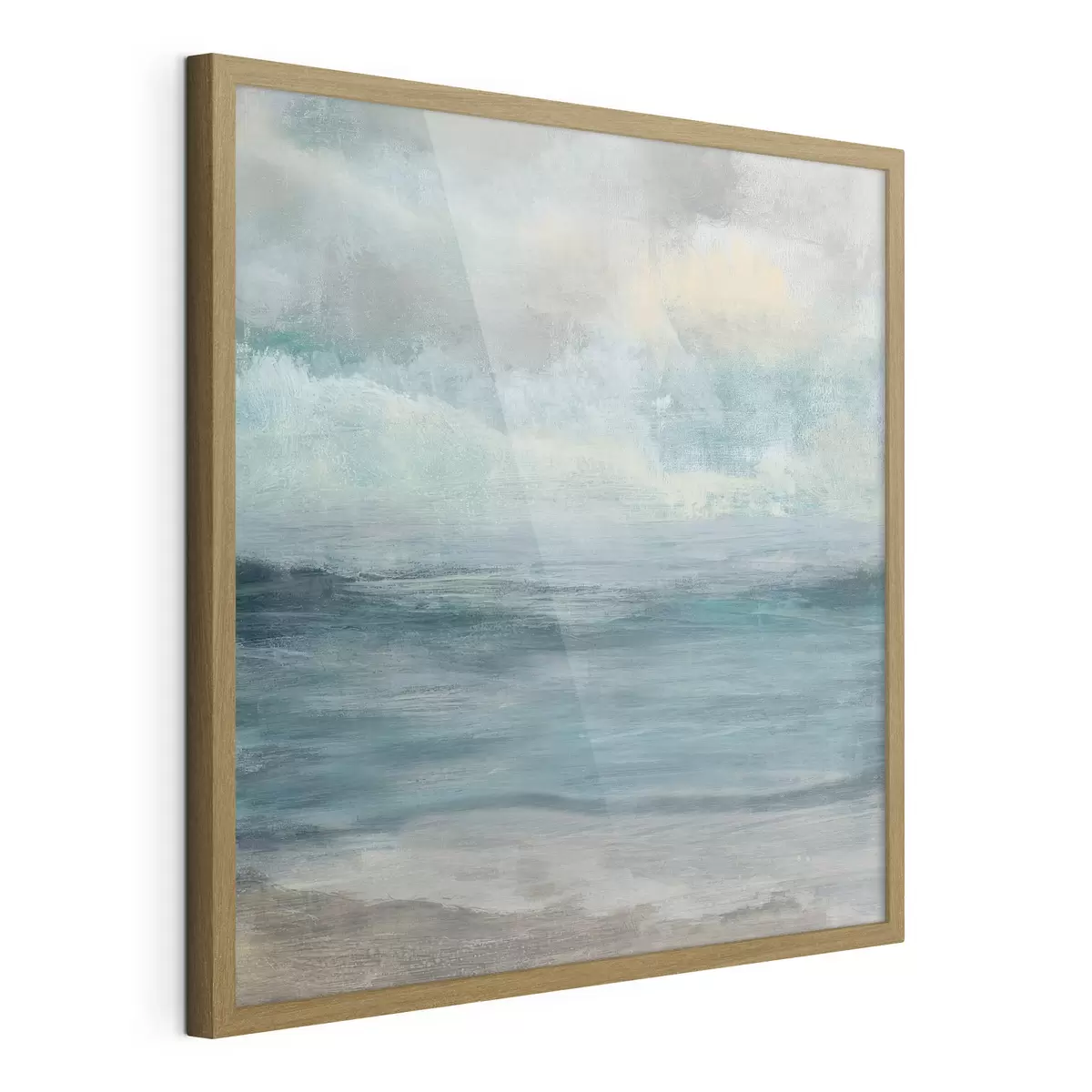 Poster Abstraction bleue et fumée f35720