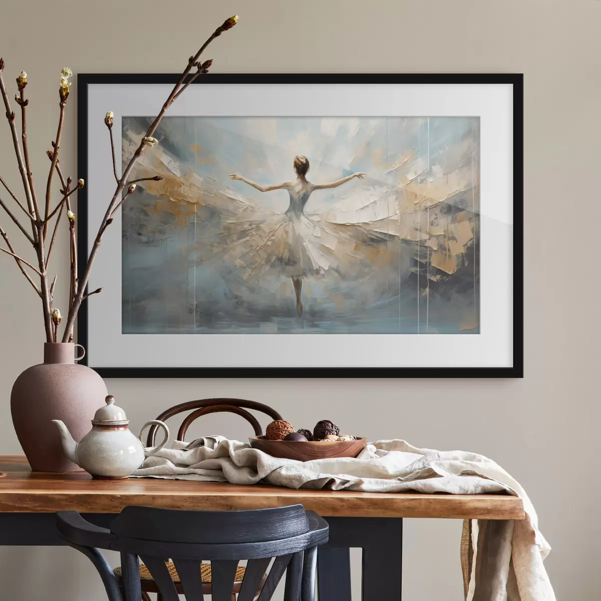 Poster Ballerine en lumière f35538