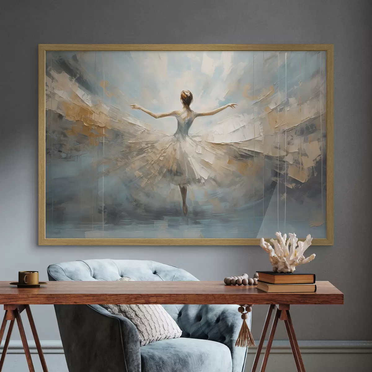 Poster Ballerine en lumière f35538