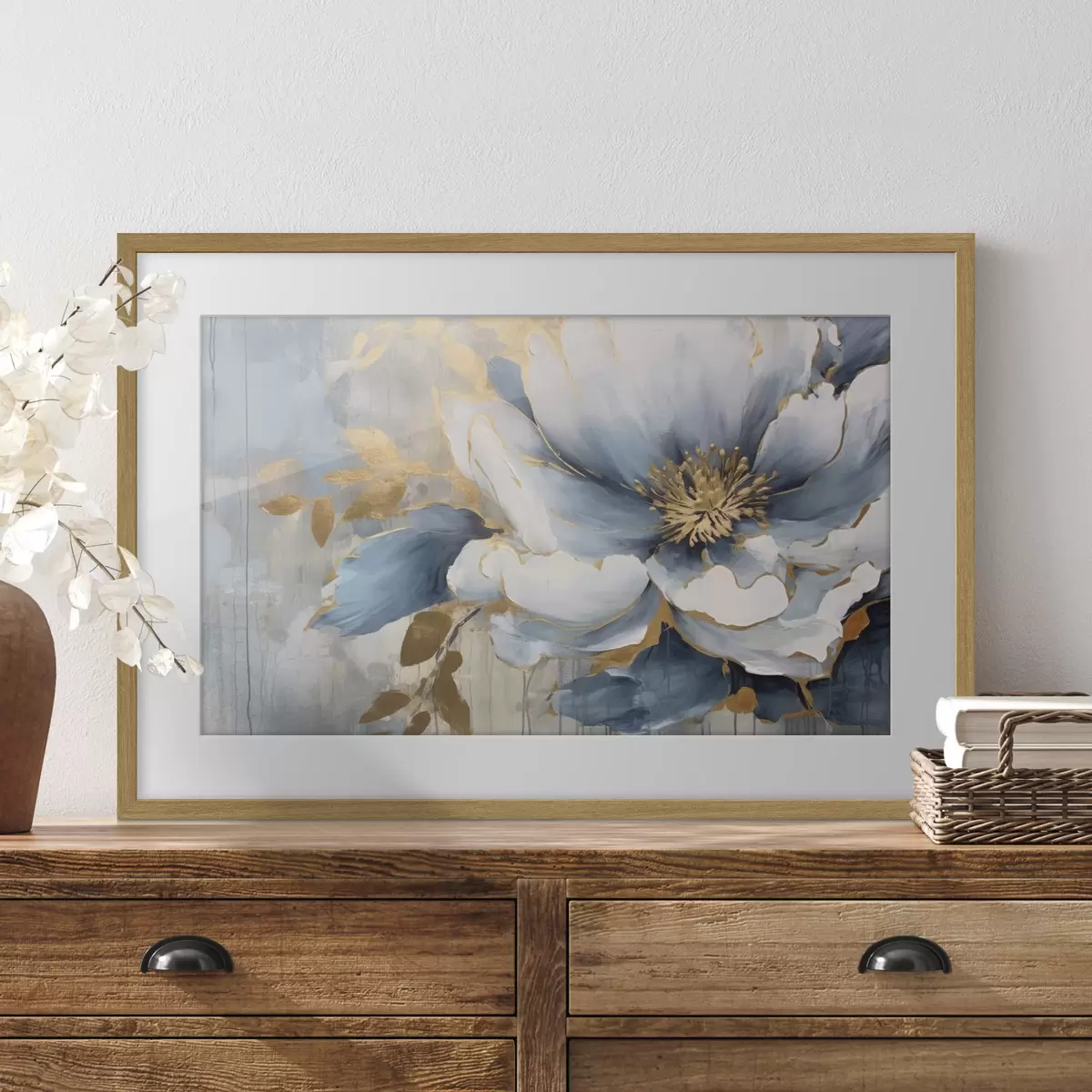 Poster Éclosion bleue f35382
