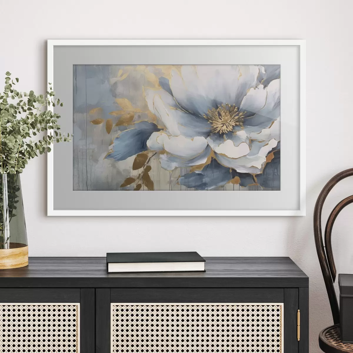 Poster Éclosion bleue f35382