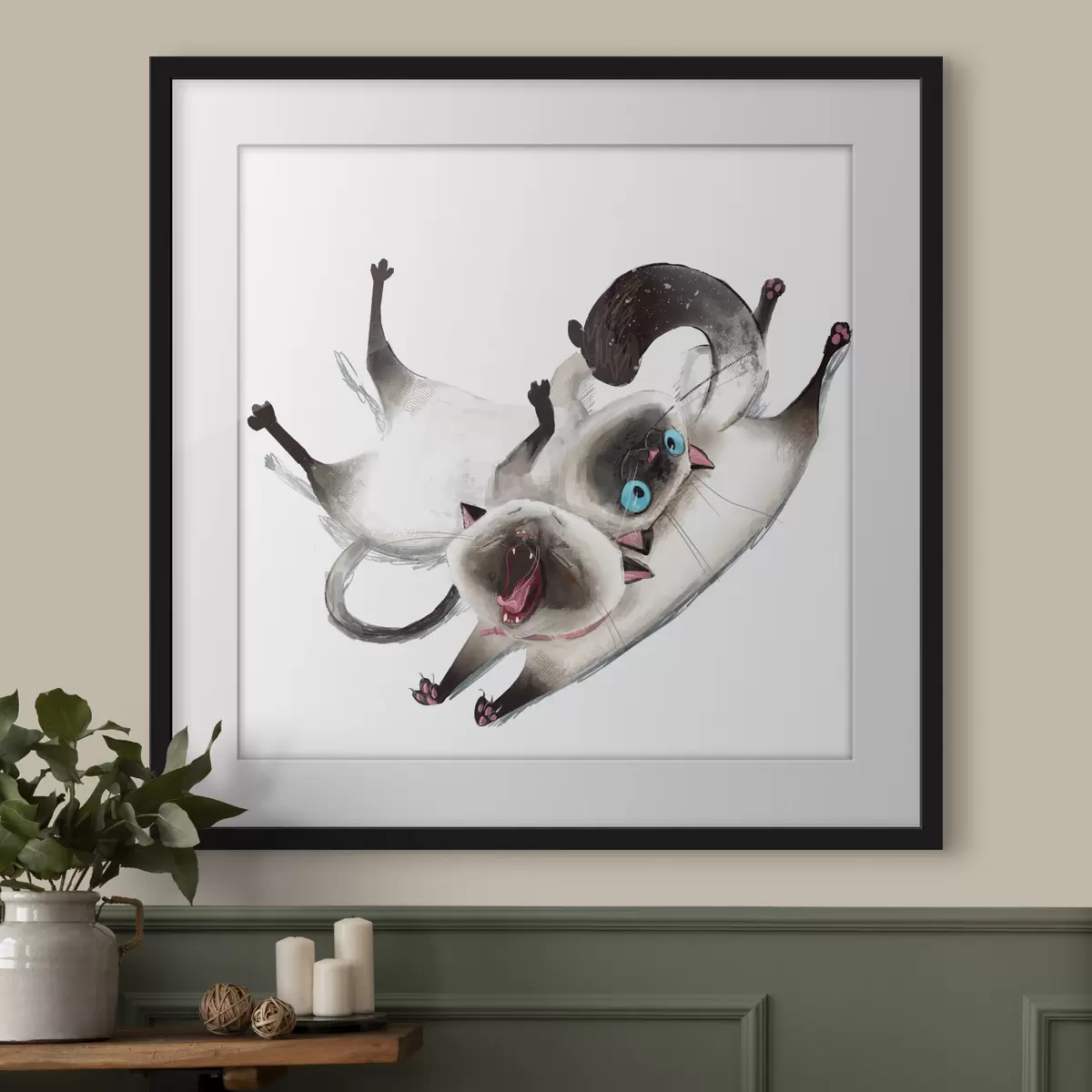 Poster Deux chats siamois f34990