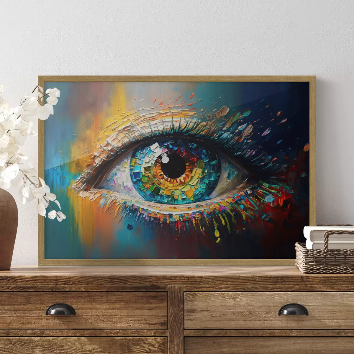 Poster Abstraction des yeux f34943
