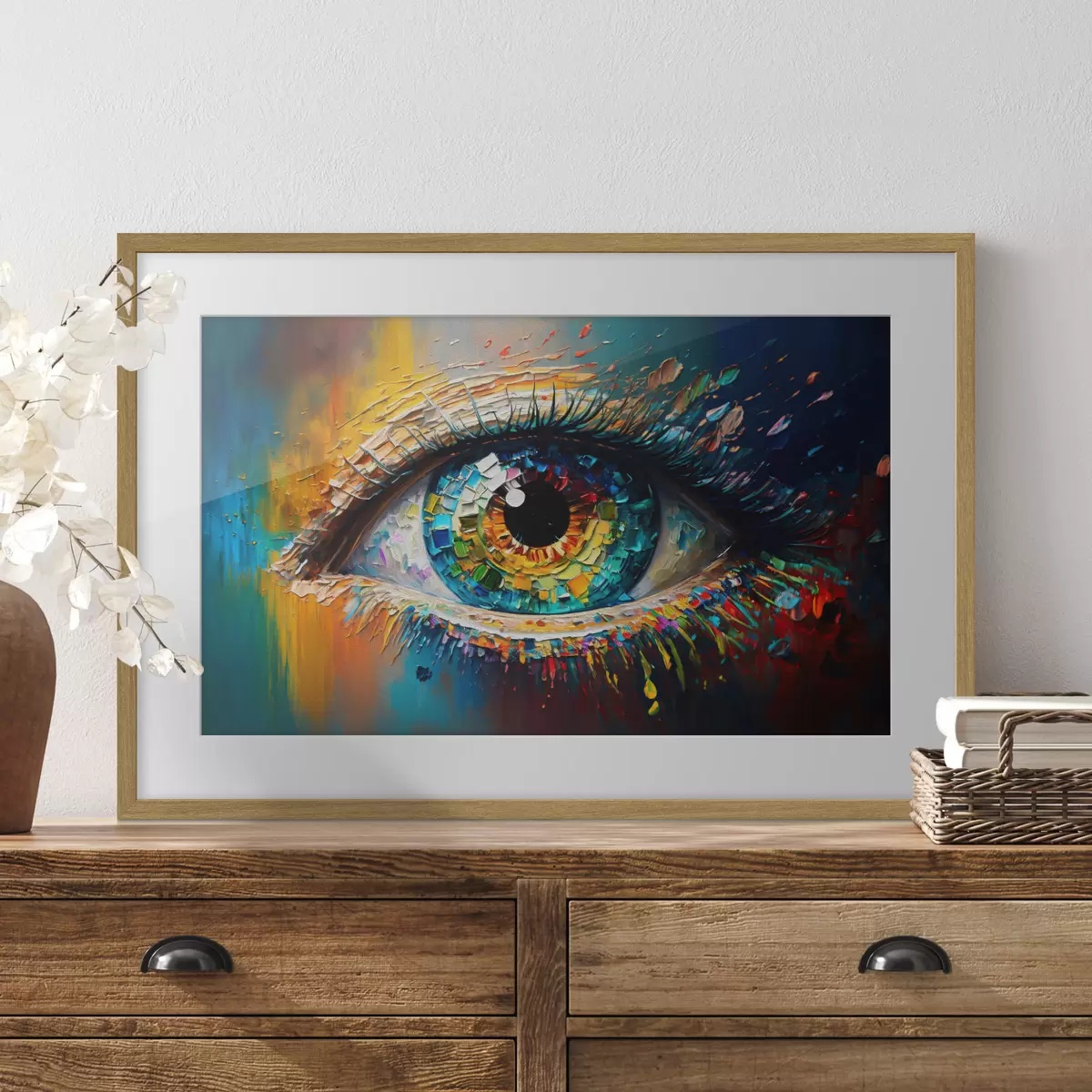 Poster Abstraction des yeux f34943