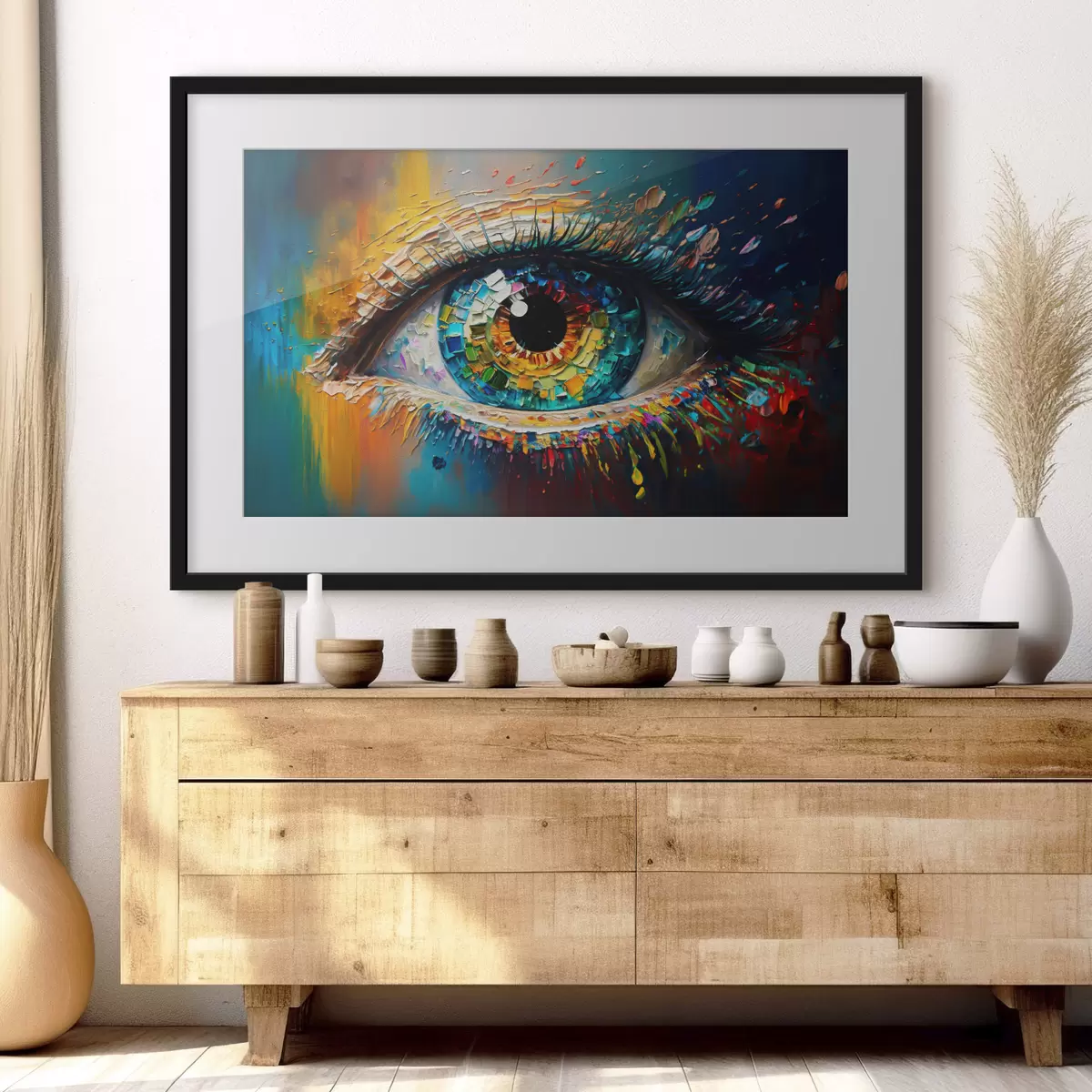Poster Abstraction des yeux f34943