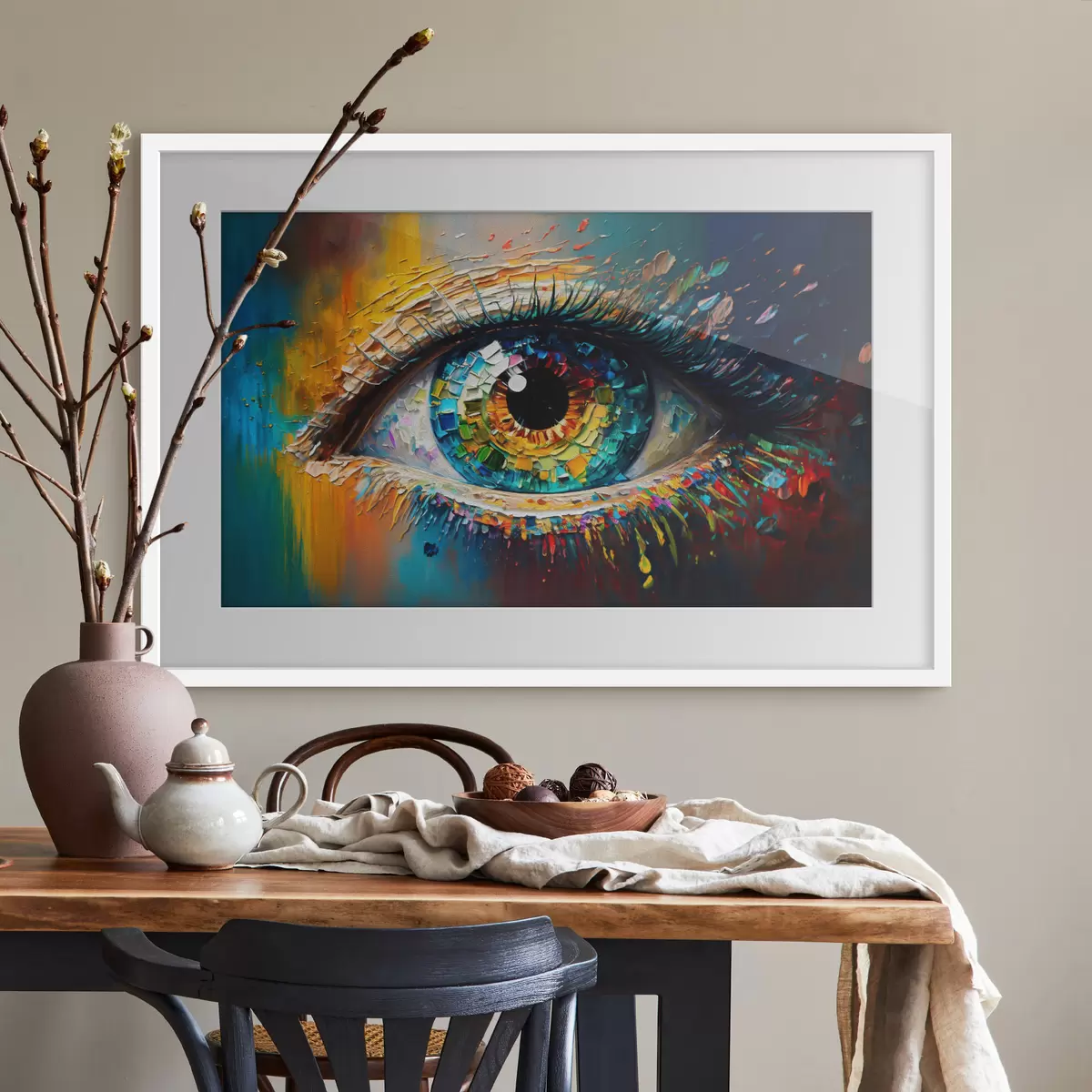 Poster Abstraction des yeux f34943