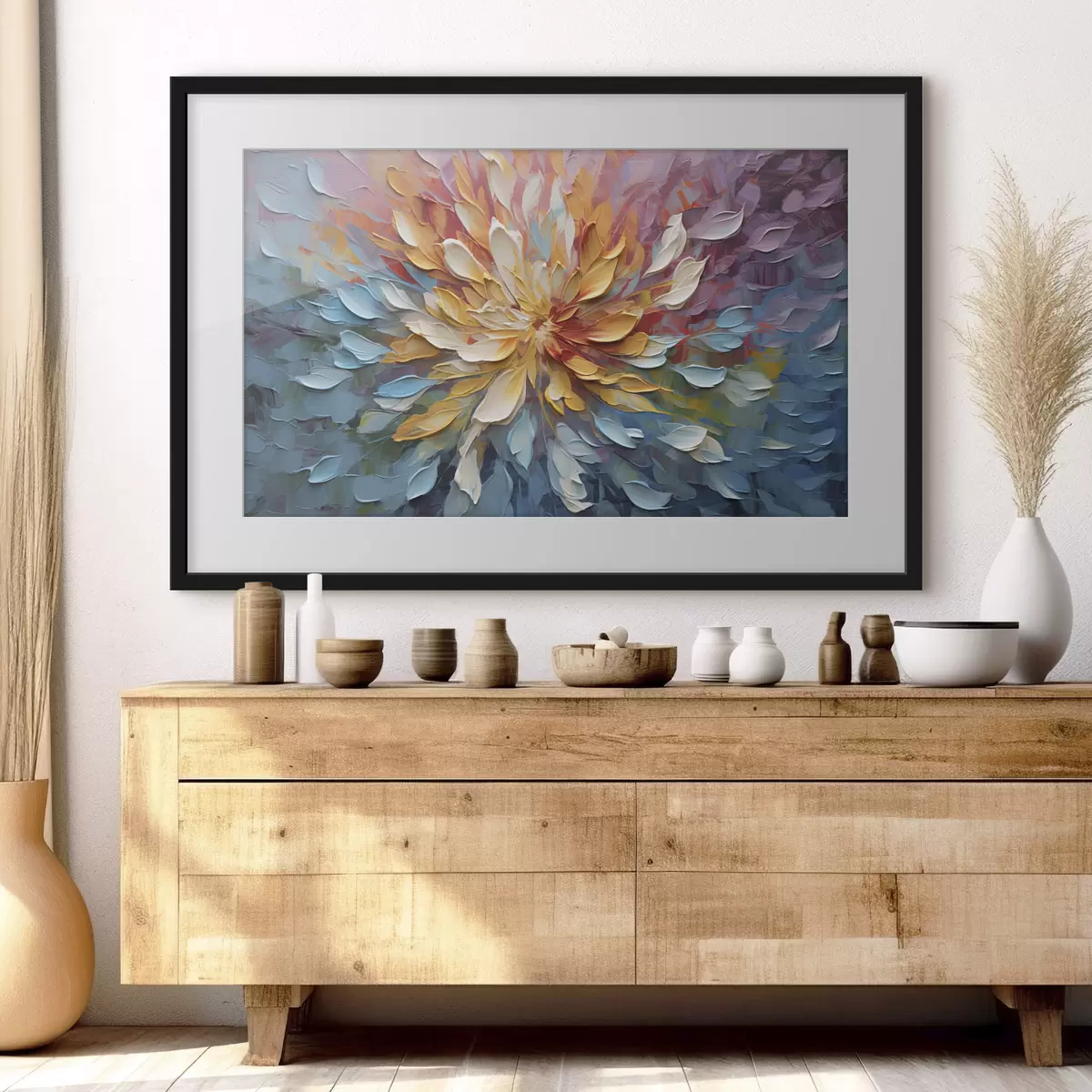 Poster La fleur colorée f34488
