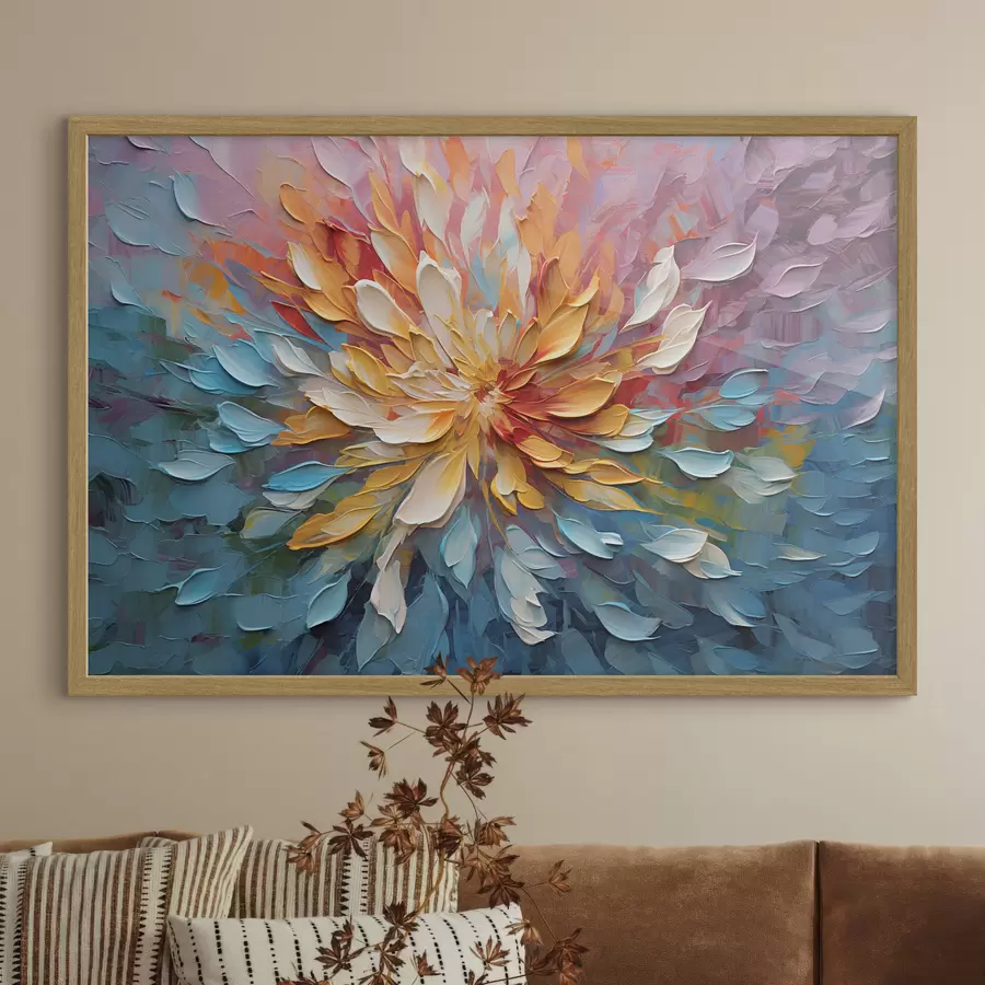Papier peint La fleur colorée f34488