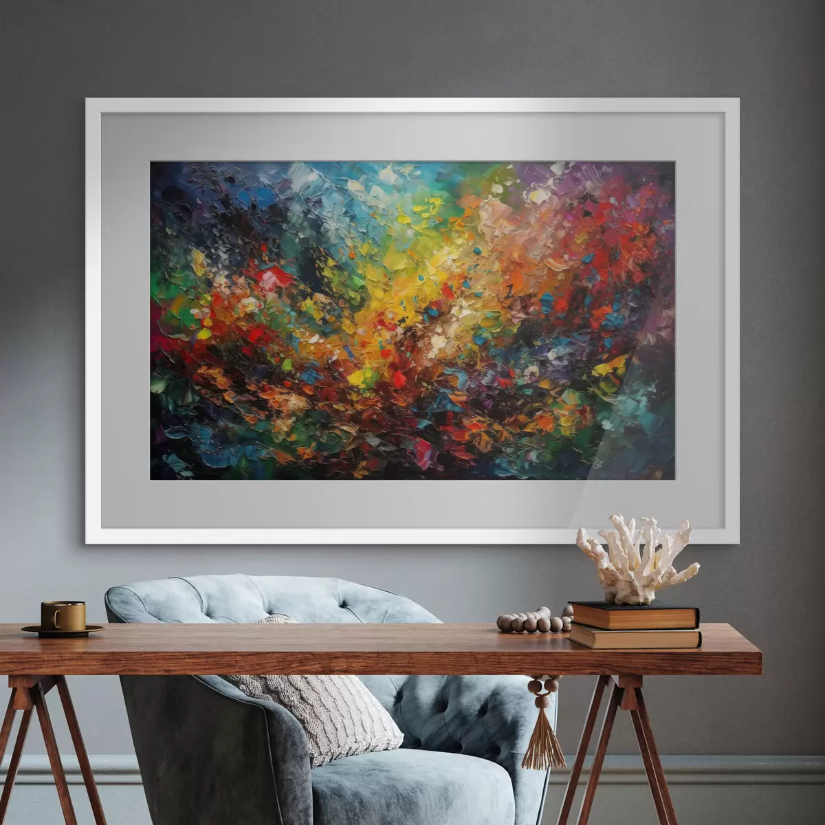 Poster L’éclosion des couleurs f34451