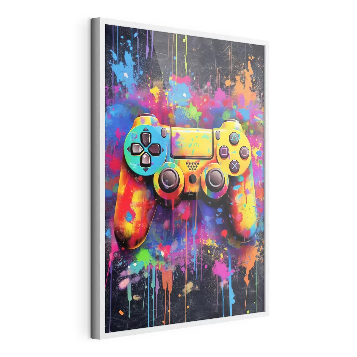 Poster Joystick et flux de peinture f34265