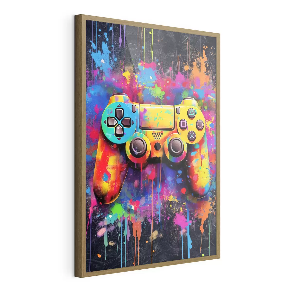 Poster Joystick et flux de peinture f34265