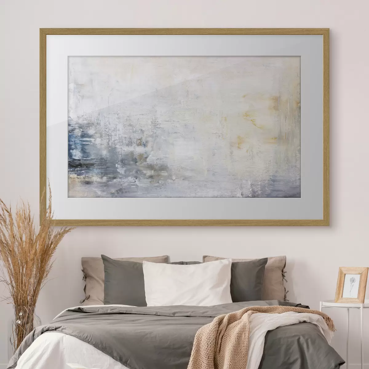 Poster abstraction texturée sur toile f34110