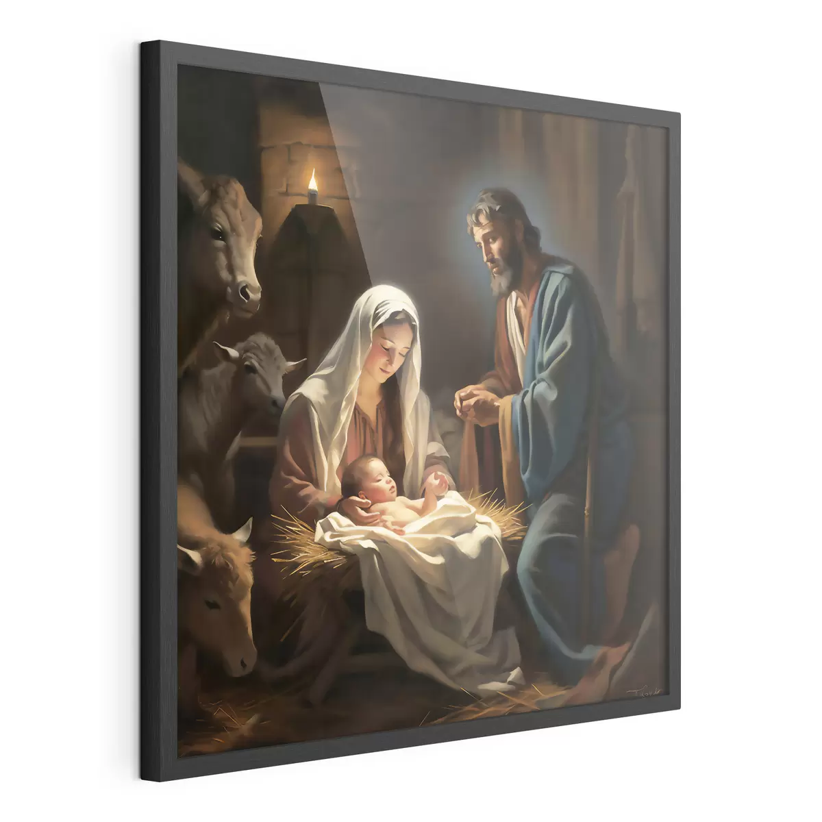 Poster Sainte Famille de nuit f33488