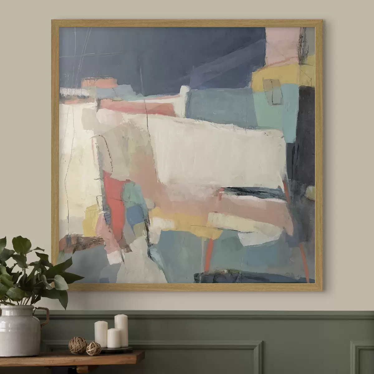 Poster Abstraction, coups de pinceau f32446